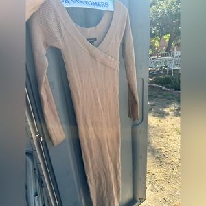 Long sweater knit dress